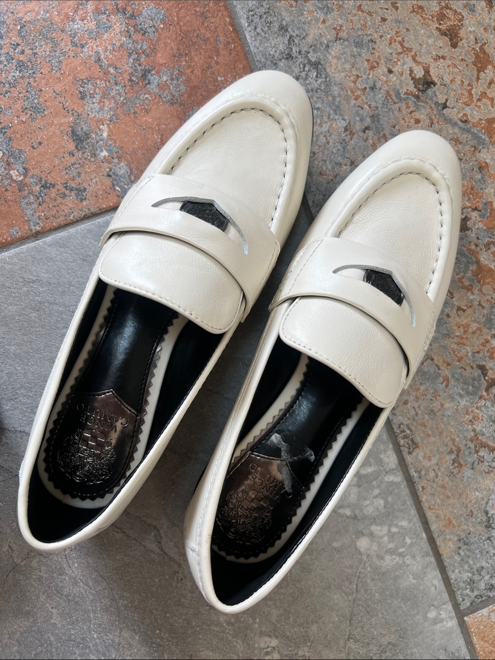 White Penny Loafers - Classic Slip-On Dress Shoes